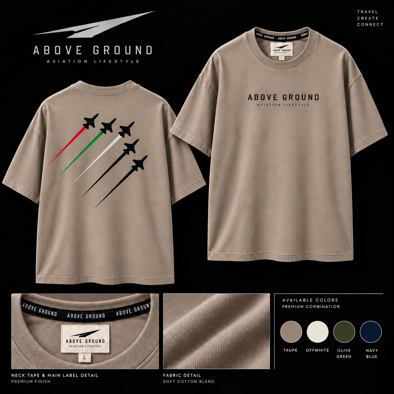 5 Planes Tee campaign colourway